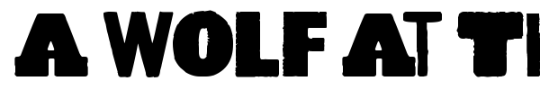 A Wolf At The Door font preview